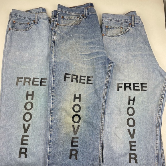Kanye West FREE HOOVER VINTAGE REPURPOSED LEVI’S JEANS - Picture 3 of 6